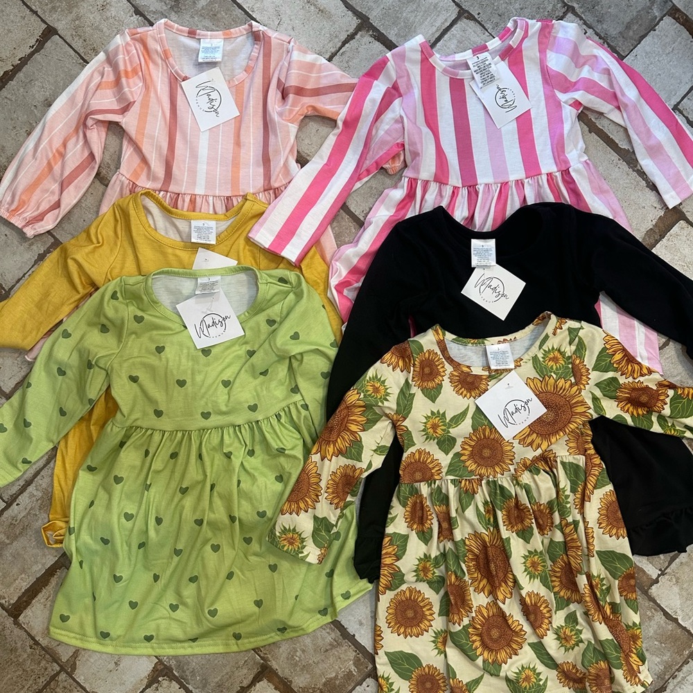 Adorable Baby Dress Collection 3t all new with tags milk silk